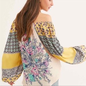 Free People | Positano Off the Shoulder Blouse, Size Large